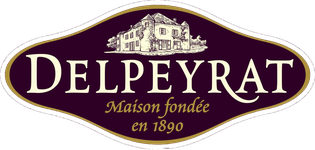 Logótipo Delpeyrat — foie gras e charcutaria francesa desde 1890