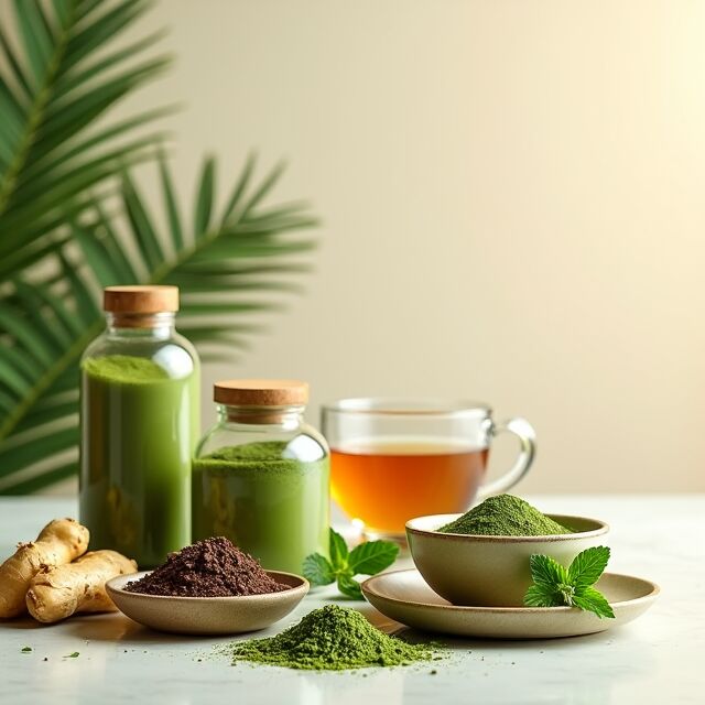 Suplementos e chás premium - spirulina, matcha, proteína vegetal - Coolchoice Algarve
