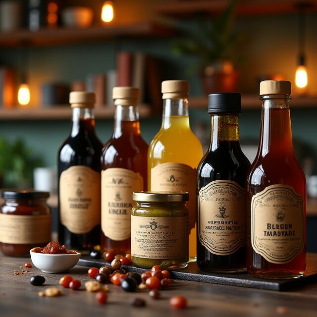 Vinagres e mostardas - balsâmico de Modena IGP, mostarda de Dijon, vinagre de Xerez - Coolchoice Algarve